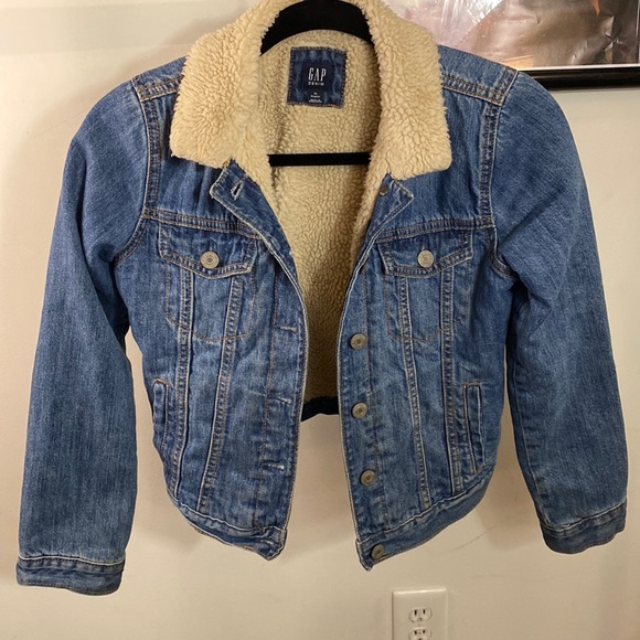 GAP Other - GAP Kids Sherpa Jean Jacket Sz XL
